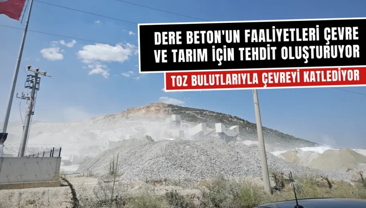 Şantiyenin Tozları Bölgeyi Tehdit Ediyor