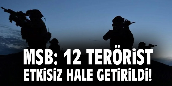 TSK’dan PKK-YPG Hedefine 12 Darbe!