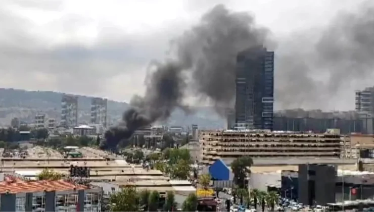 İzmir’de Oto Tamircisinde Yangın: Dumanlar Yükseldi!