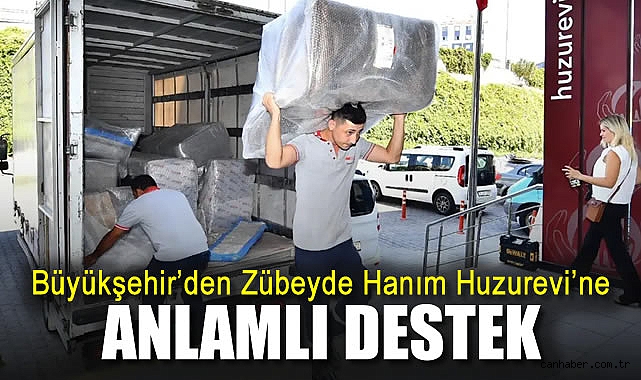 web sitesinde haber muhabirisin bu içeriğe göre dikkat çekici başlık yazar mısın. Başlığın uzunluğu en fazla 50 karakter olsun 
İzmir Büyükşehir Belediyesi’ne bağlı Buca Sosyal Yaşam Kampüsü’ndeki Zübeyde Hanım Huzurevi’nin ortak kullanım alanlarındaki mobilya ihtiyacının karşılanması amacıyla bir mobilya firması (Alfemo) tarafından şartsız bağışta bulunuldu. Bağışla ilgili bilgi veren Huzurevi Şube Müdürü Cihangir Çetintaş, “Toplumumuzun dayanışma kültürünün bir sembolü olan bu desteği önemsiyoruz. Öncelikle huzurevi sakinlerinin yaşam alanları daha da iyileştirdi. 400 sakinimizi ilgilendiren ortak alanın konforu arttı. Bu tarz sosyal sorumluluk projeleri kamu kurumları için çok değerli. Biz bunların artarak devam etmesini diliyoruz” dedi.“Manevi bir huzur veriyor” Firma temsilcisi Süheyla Oğuz ise, “İhtiyaçlara dair bilgi aldık. Yastık, yorgan, koltuk, kanepe, nevresim takımları, çarşaf, aksesuar, sehpalar getirdik. İnsanlara katkı sağlamak öncelikle manevi bir huzur veriyor. Bütün kurumları huzurevlerine, çocuk esirgeme kurumlarına, hayvan barınaklarına gerekli desteği sağlamaları için davet etmek isterim” ifadelerini kullandı. 