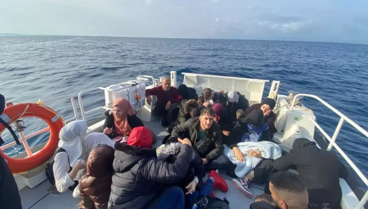 Çeşme Açıklarında 35 Kaçak Göçmen Yakalandı
