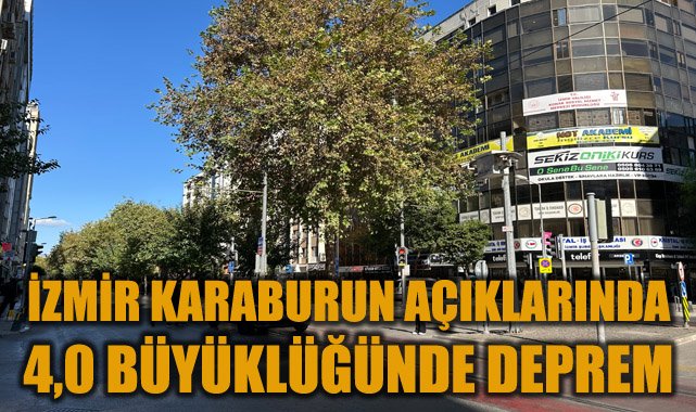 İzmir Karaburun’da 4.0 Büyüklüğünde Deprem!