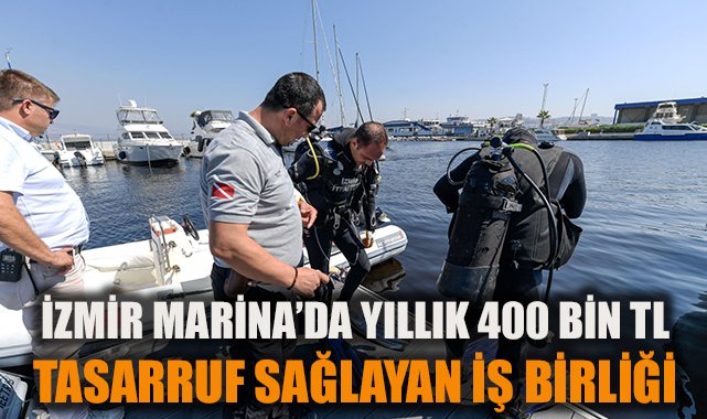 İZDENİZ’den Tasarruf: Dalgıçlar Tonoz Yerleştiriyor