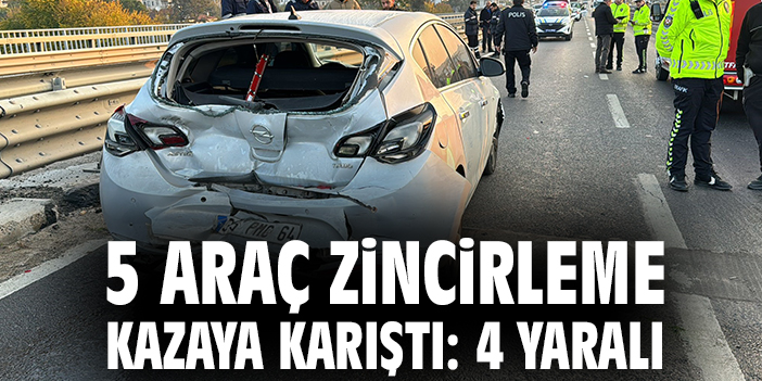 Yalova’da Zincirleme Kaza: Yaralılar Hastaneye!