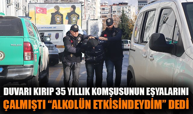 Komşu Balyozla Eşya Çaldı, Polisten Kaçamadı!