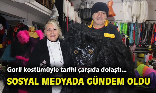 Kostümcü Amca, Goril Kostümüyle Sokakta!