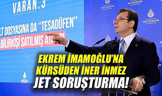 İmamoğlu’na Soruşturma: Haksız Müdahale Dedi