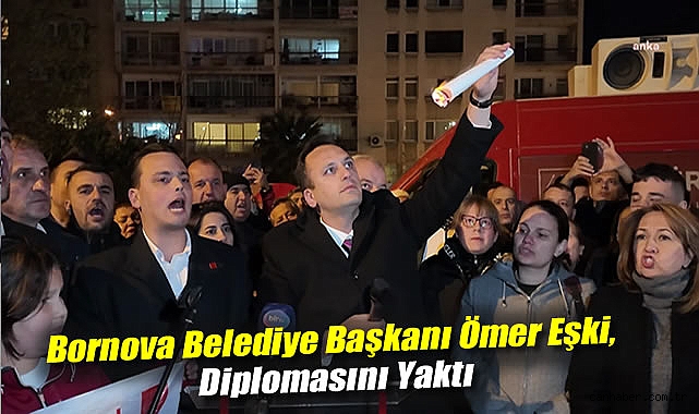 İmamoğlu’na Destek: Diploma Yangını İle Protesto!