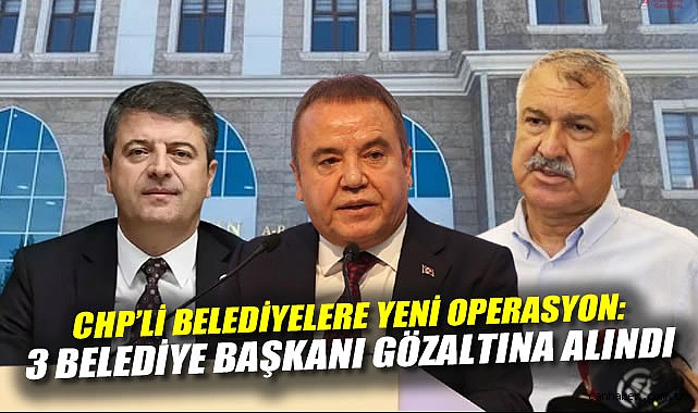 Üç Belediye Başkanı Rüşvetle Gözaltına Alındı!