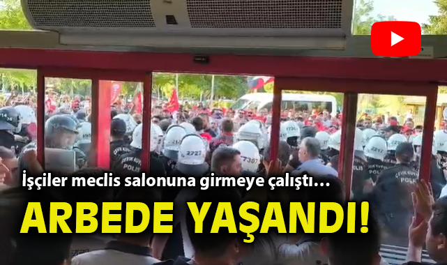 İzmir’de İşten Çıkarılan İşçiler Mecliste Eylem Yaptı!