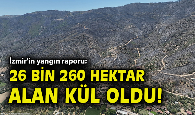 İzmir’de Orman Yangınları: 26 Bin Hektar Zarar Gördü!