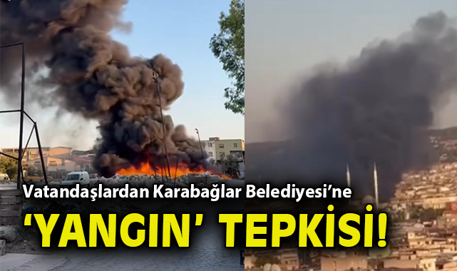 Karabağlar’da Çöp Yangınına Vatandaş Tepkisi!