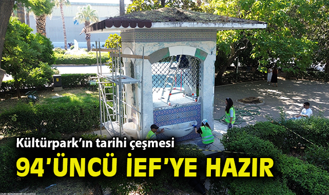 Kültürpark’taki Çinili Çeşme Yenilendi!