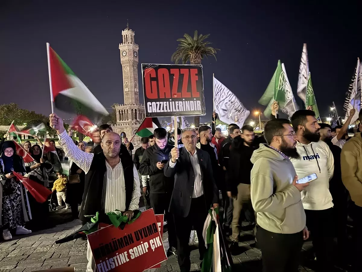 İzmir, Uşak ve Aydın’da İsrail’e Tepki Gösterildi