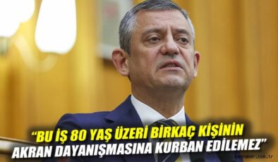 Özgür Özel: ‘Kırılan Kalp Bizim, Tehditler Bizim’