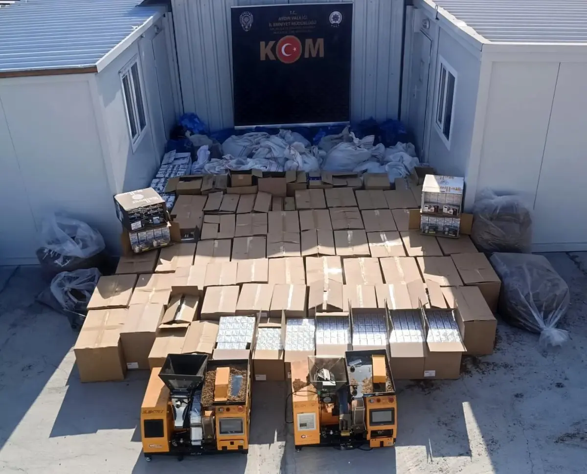 Aydın ve İzmir’de Kaçak Sigara Operasyonu! 5 Gözaltı