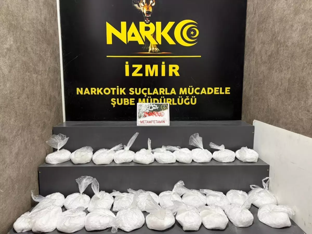 İzmir’de 29 Kilo Metamfetamin Ele Geçirildi!