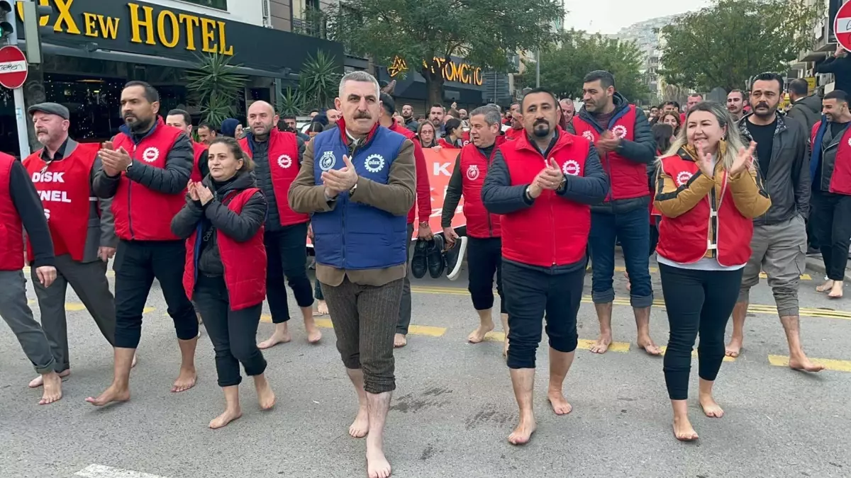 İzmir İşçileri Haksızlığa Direnişte Yürüyüşte!