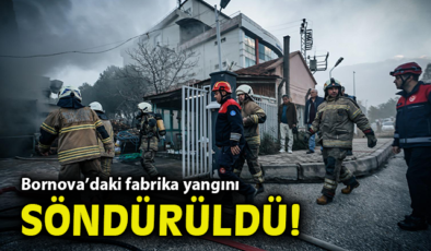 İzmir’de Fabrikada Yangın: Büyümeden Kontrol Altında!