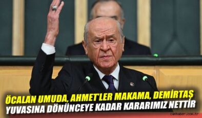 Bahçeli: Erken Seçim Yok, Huzur Öncelik!