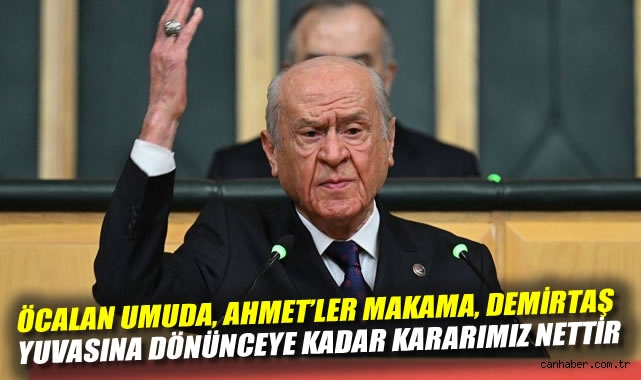 Bahçeli: Erken Seçim Yok, Huzur Öncelik!