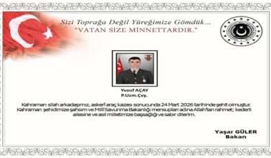 Ağrı’da Askeri Araç Kazasında Şehit: Yusuf Açay