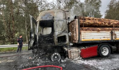 Aydın’da Tır Yangını, İtfaiye Zamanında Müdahale Etti