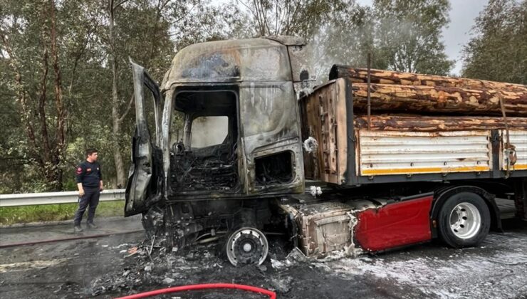 Aydın’da Tır Yangını, İtfaiye Zamanında Müdahale Etti