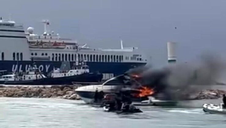 Çeşme’de Motoryatta Yangın, Paniğe Neden Oldu!