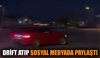 Drift Videosu Sosyal Medyada Ceza Getirdi!