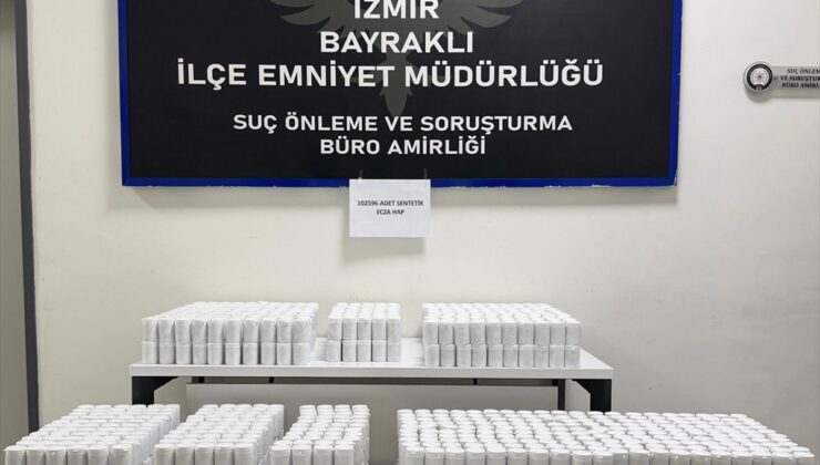 Bayraklı’da 102 Bin Uyuşturucu Hap Ele Geçirildi!
